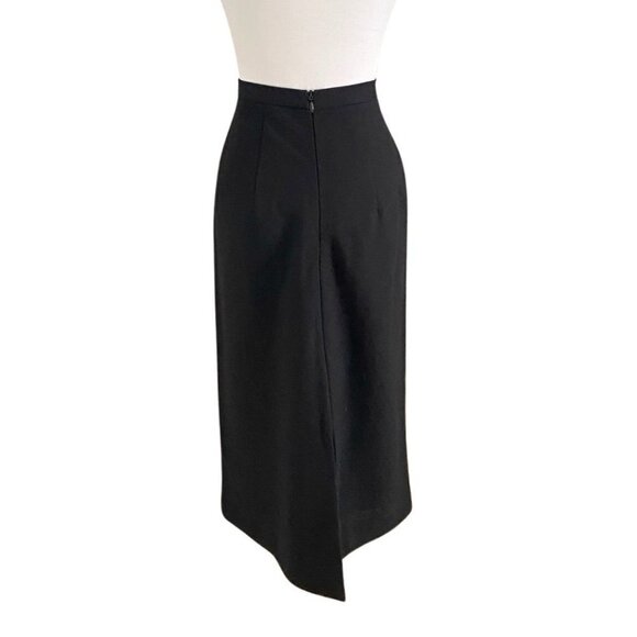 MARIE SAINT PIERRE BLACK100% WOOL HIGH RISE PENCIL SKIRT - S - Picture 4 of 9